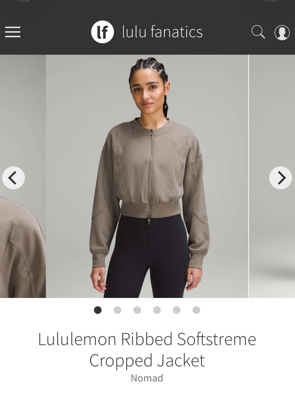 Lululemon Ribbed Softstreme Jacket - Picture 5 of 11